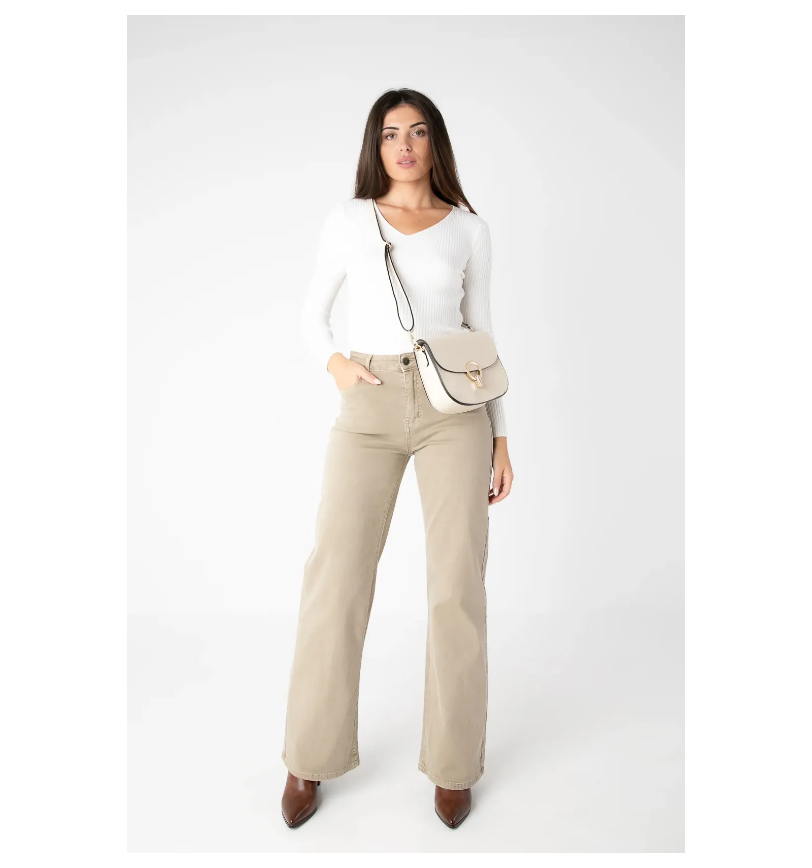 PANTALóN NALTA  TAUPE