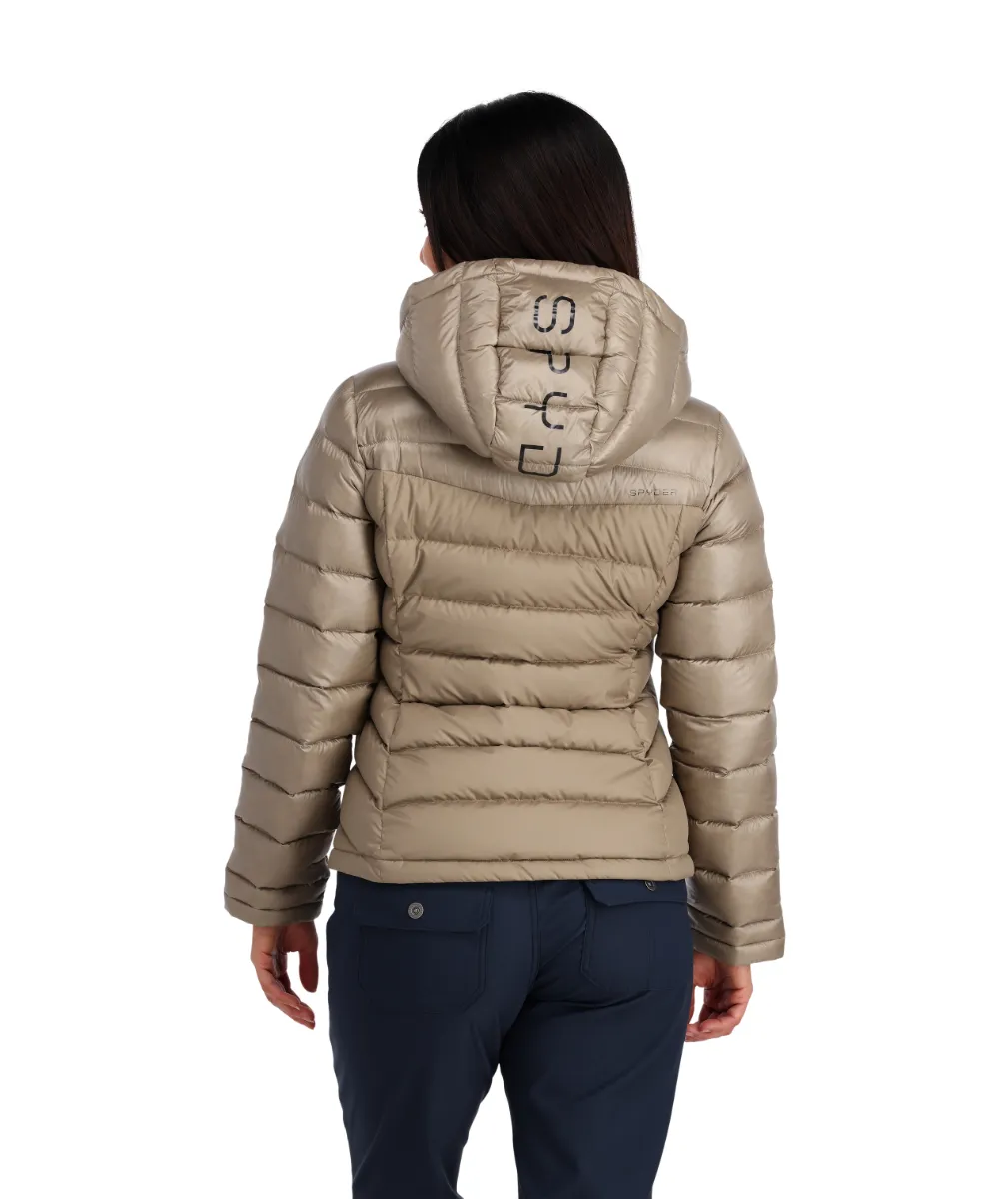 Parka Outdoor Mujer Spyder Timeless Hoodie Café
