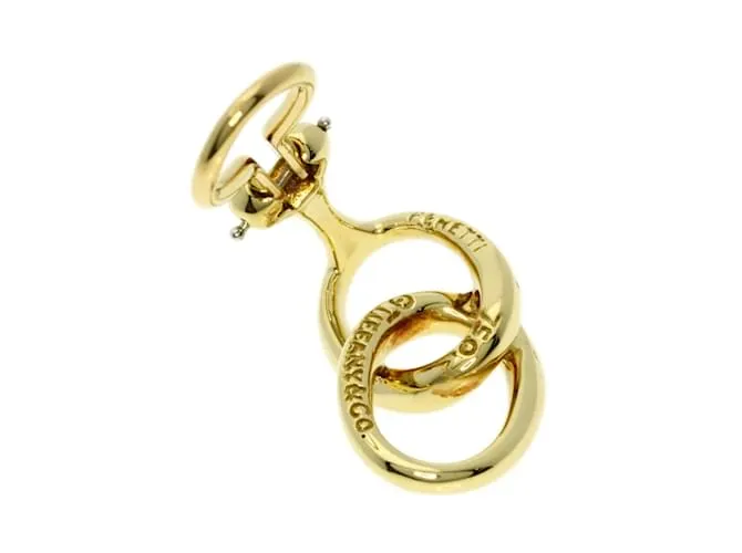Pendiente simple de oro amarillo de 18K con doble lazo Tiffany & Co. 