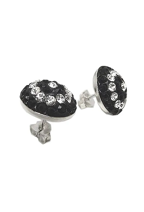 PENDIENTES PLATA CRISTALES CHECOS NEGROS Y CRISTAL 240_PCMB12