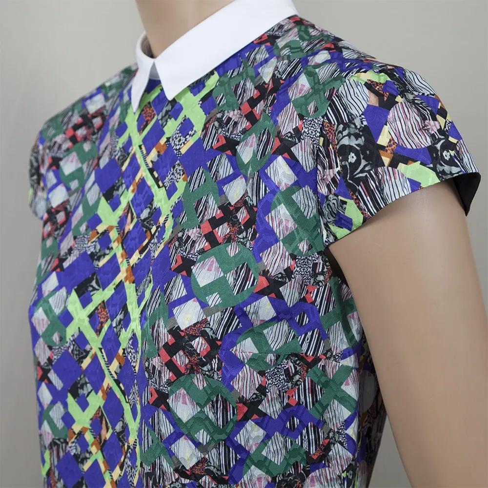Peter Pilotto Top Seda Cuello Contraste