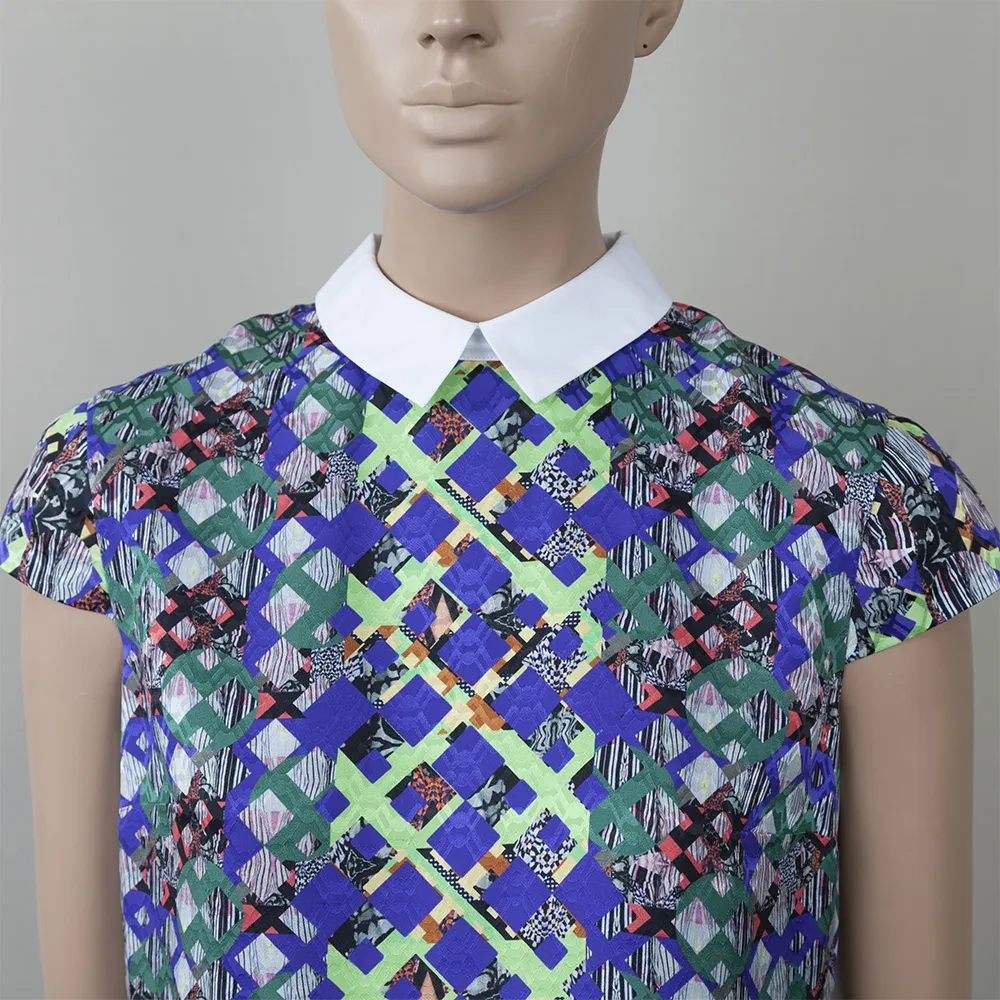 Peter Pilotto Top Seda Cuello Contraste