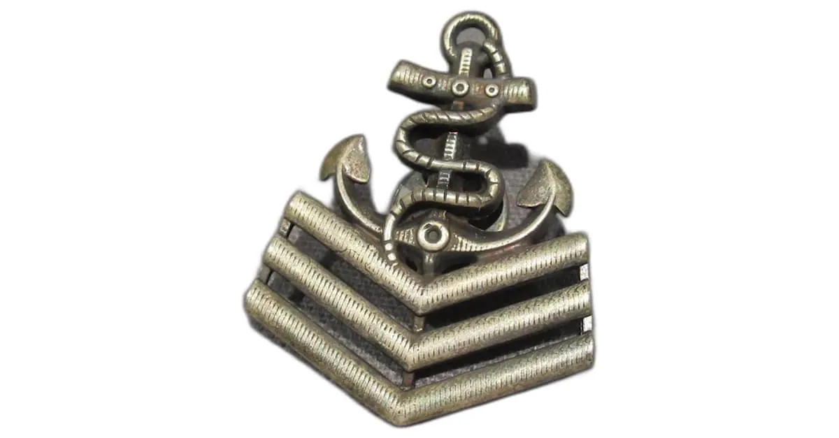 Pin náutico de Saint Laurent / Broche Hardware de plata 