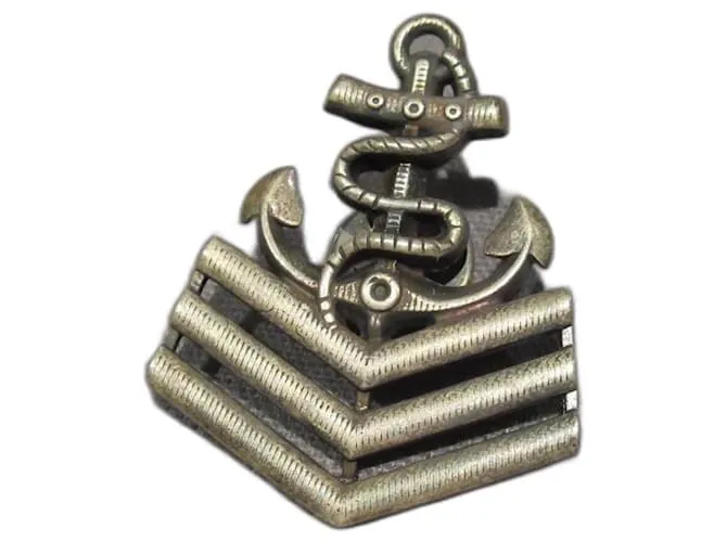 Pin náutico de Saint Laurent / Broche Hardware de plata 