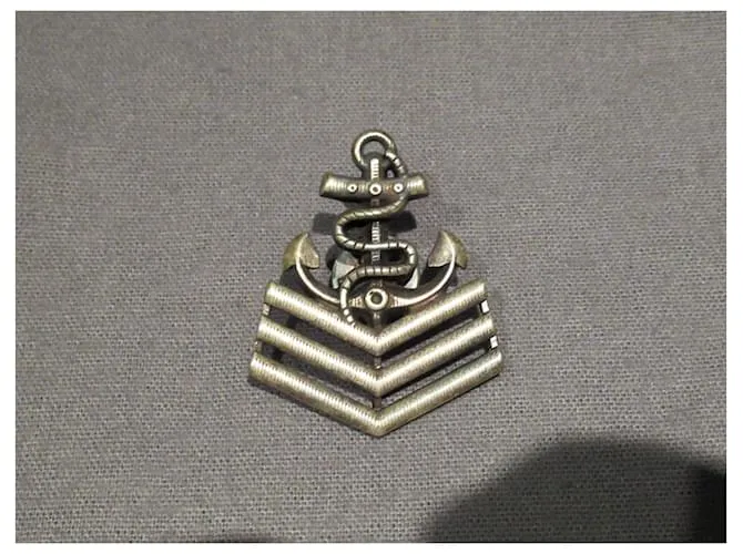 Pin náutico de Saint Laurent / Broche Hardware de plata 