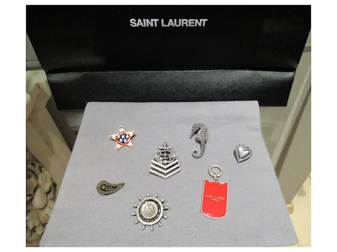 Pin náutico de Saint Laurent / Broche Hardware de plata 