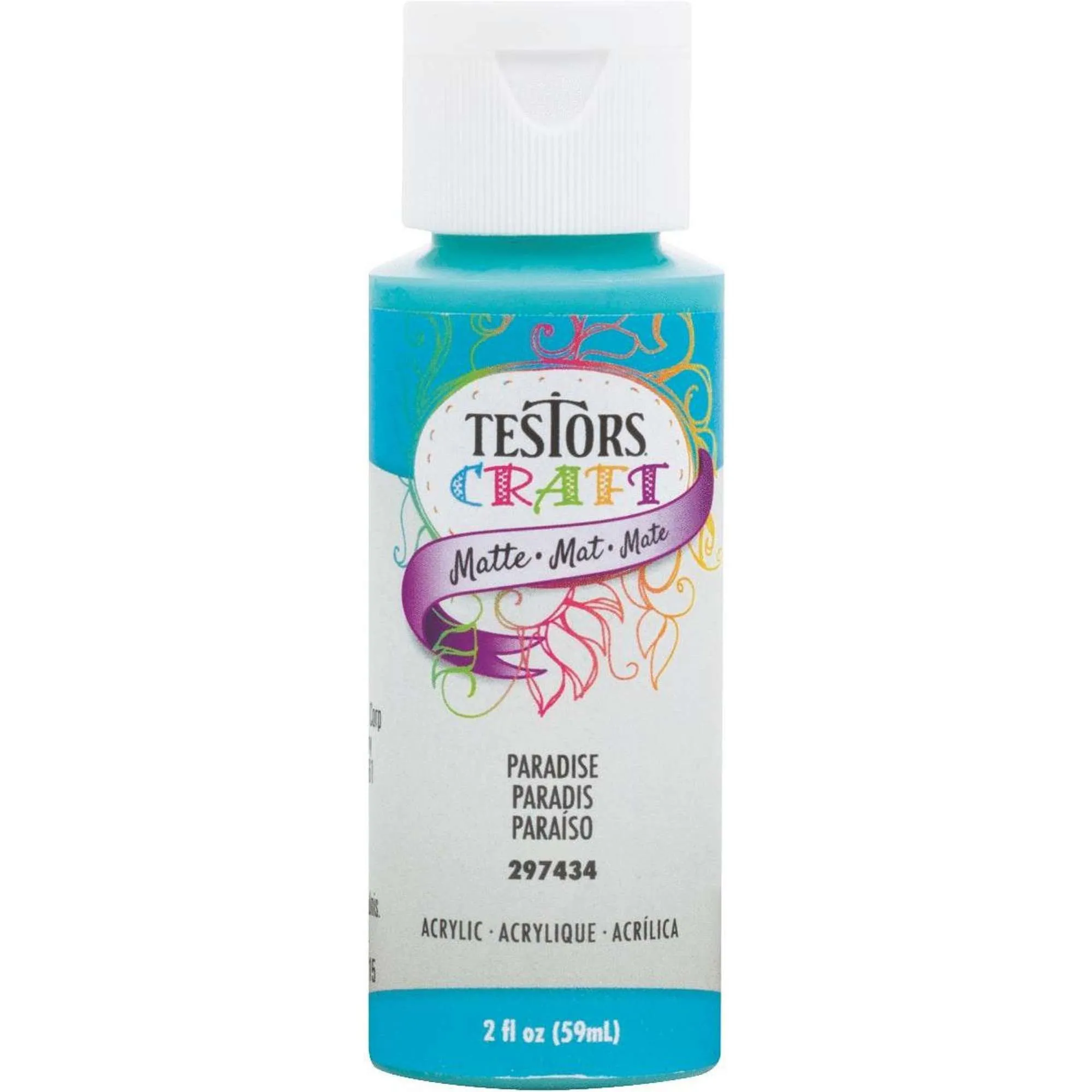 Pintura Acrílica Mate Color Paraíso 2 Onzas