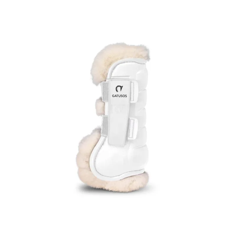 Protector delantero borreguillo deluxe Gatusos blanco