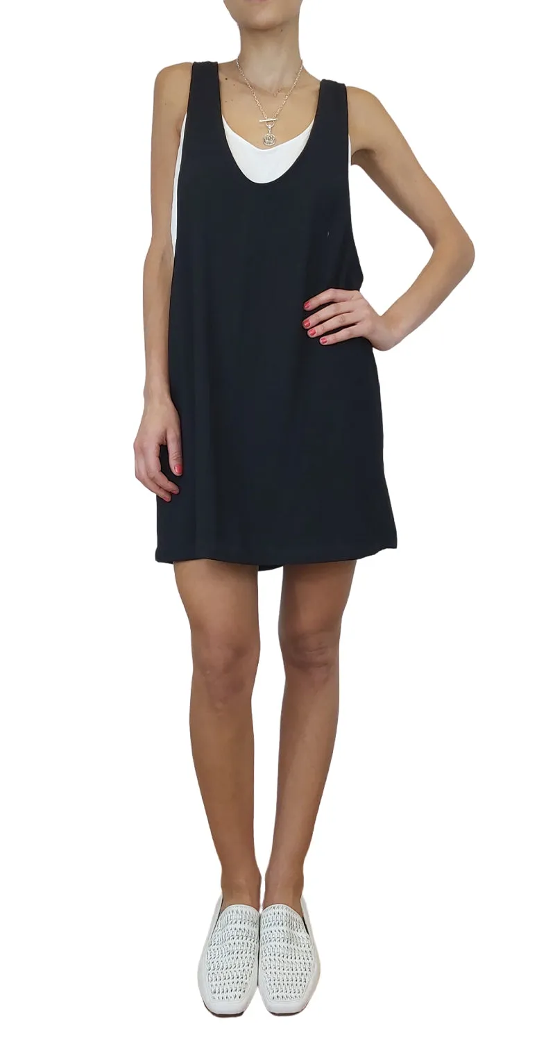 PULL & BEAR Vestido Jumper Negro