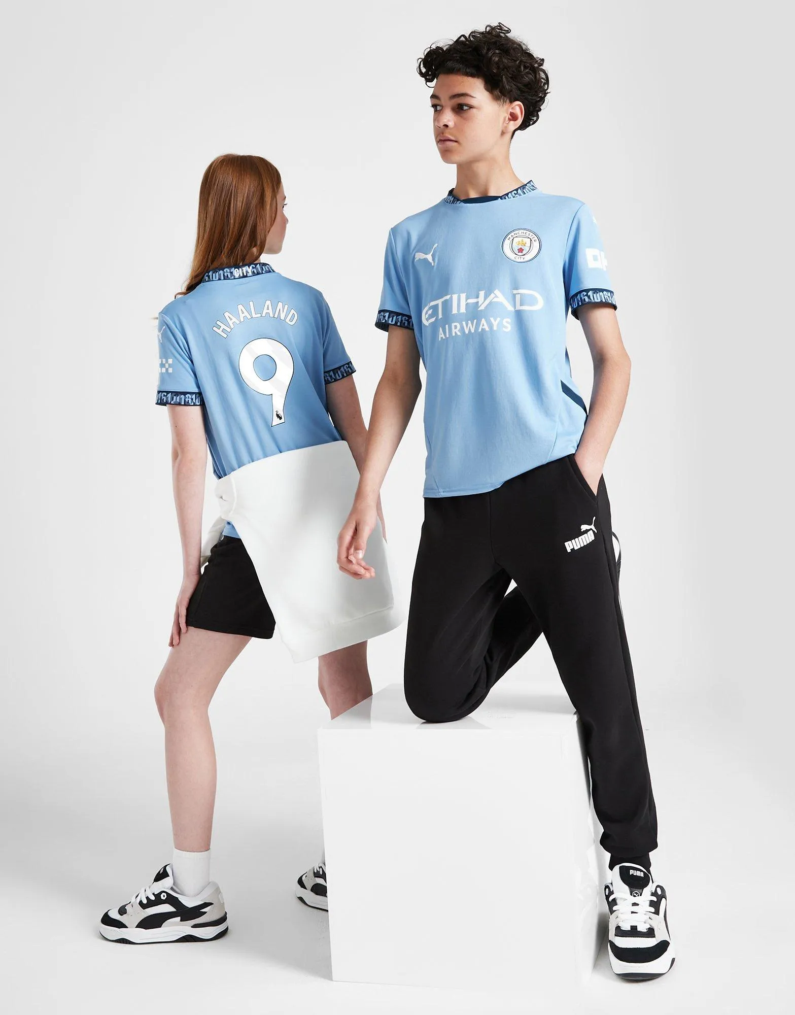 PUMA Camiseta Manchester City FC 24/25 Haaland#23 primera equipación Júnior