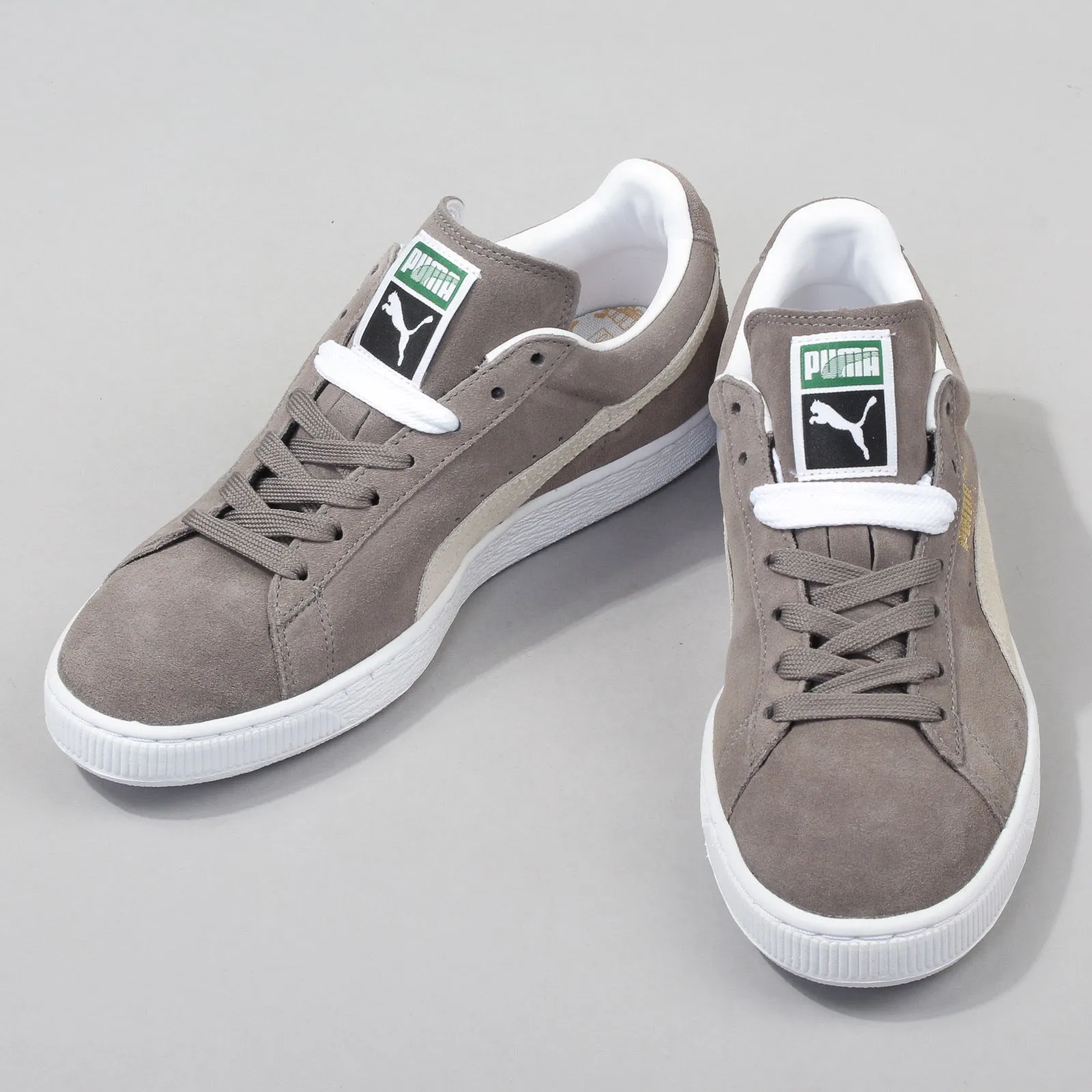PUMA SUEDE CLASSIC + STEEPLE GRAY  WHITE