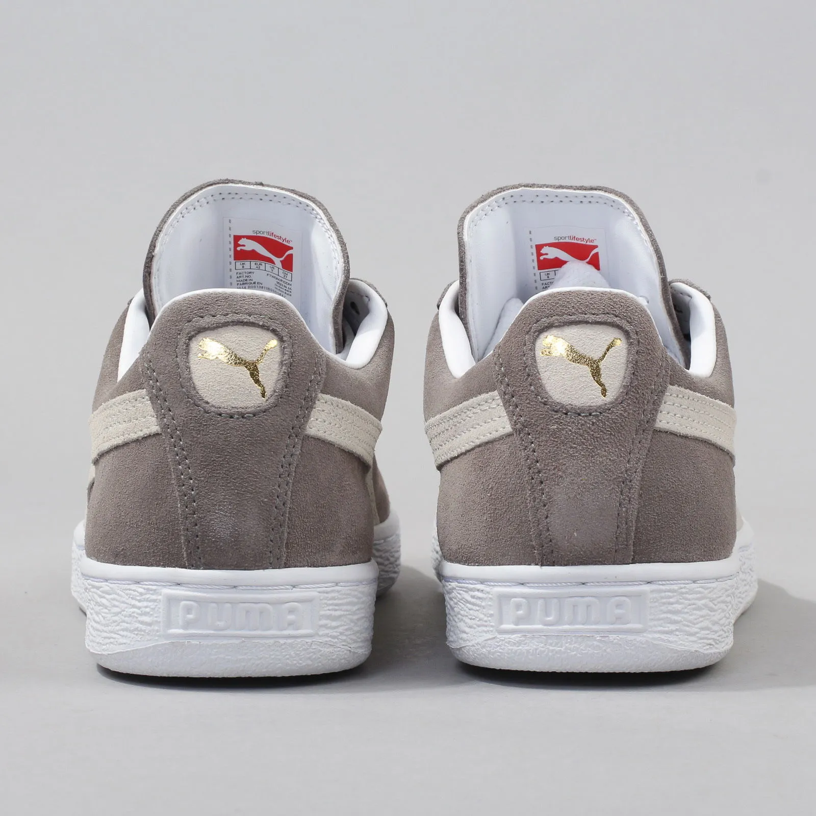 PUMA SUEDE CLASSIC + STEEPLE GRAY  WHITE