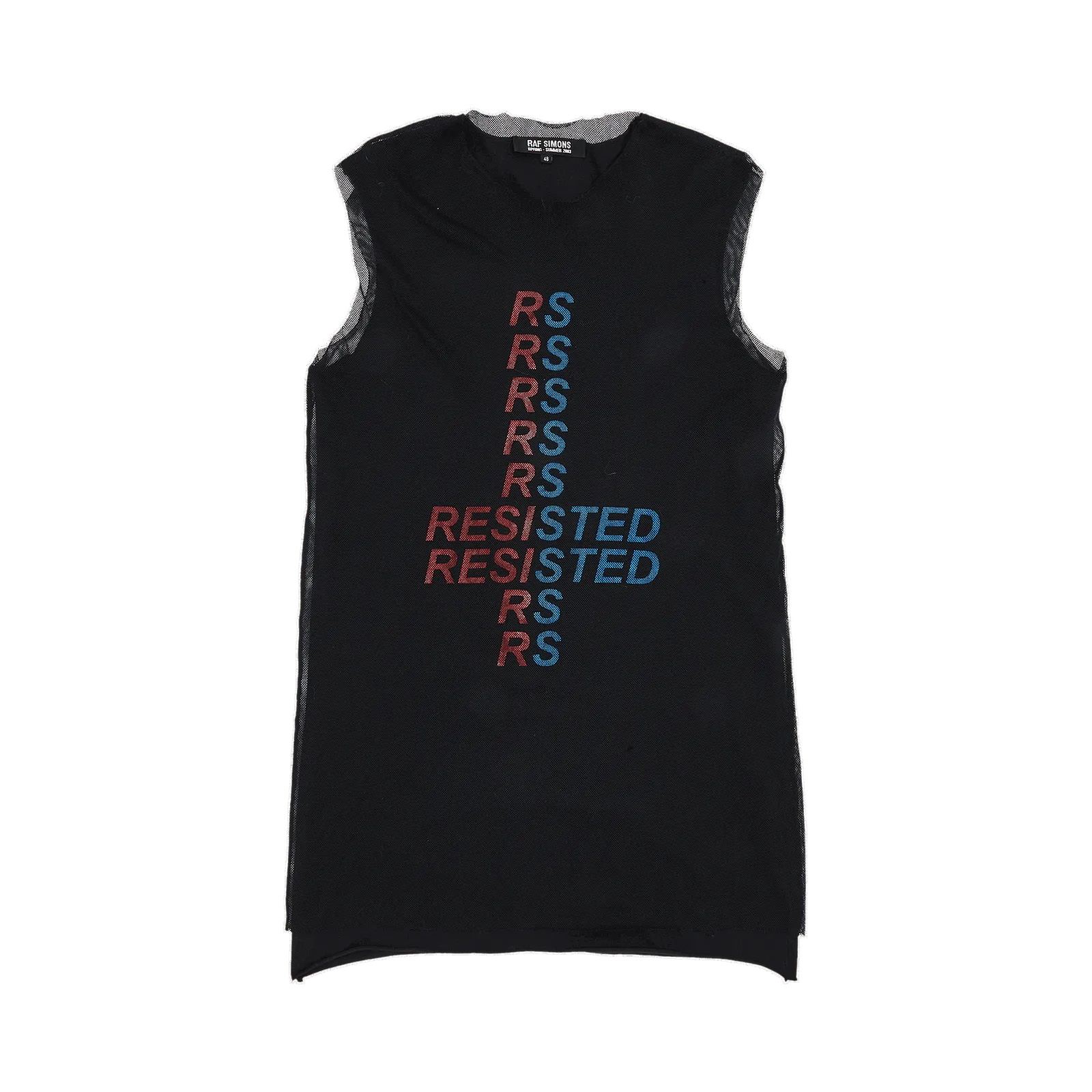 RAF SIMONS Vintage 2003 Resisted Tank Top