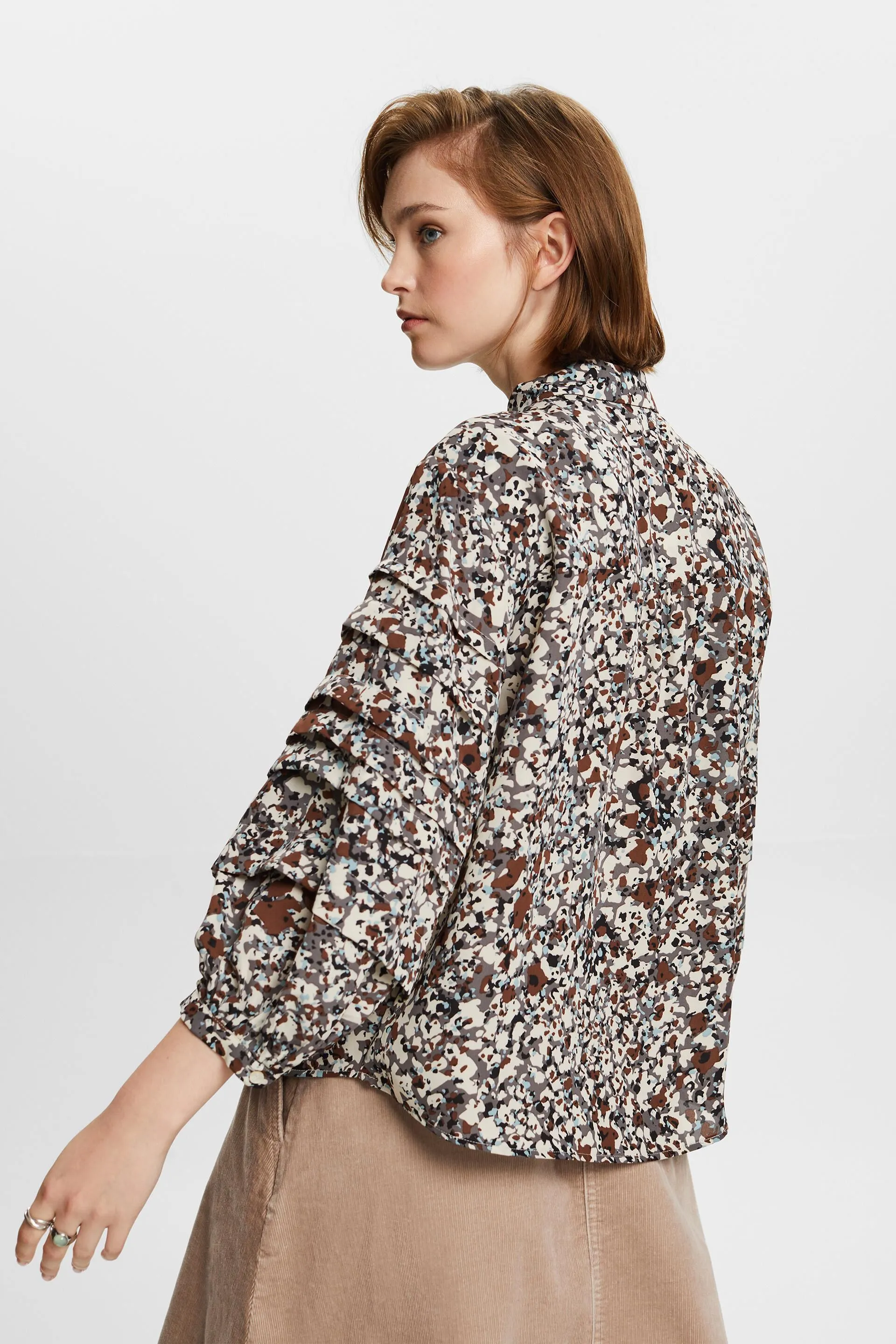 Reciclada: blusa estampada