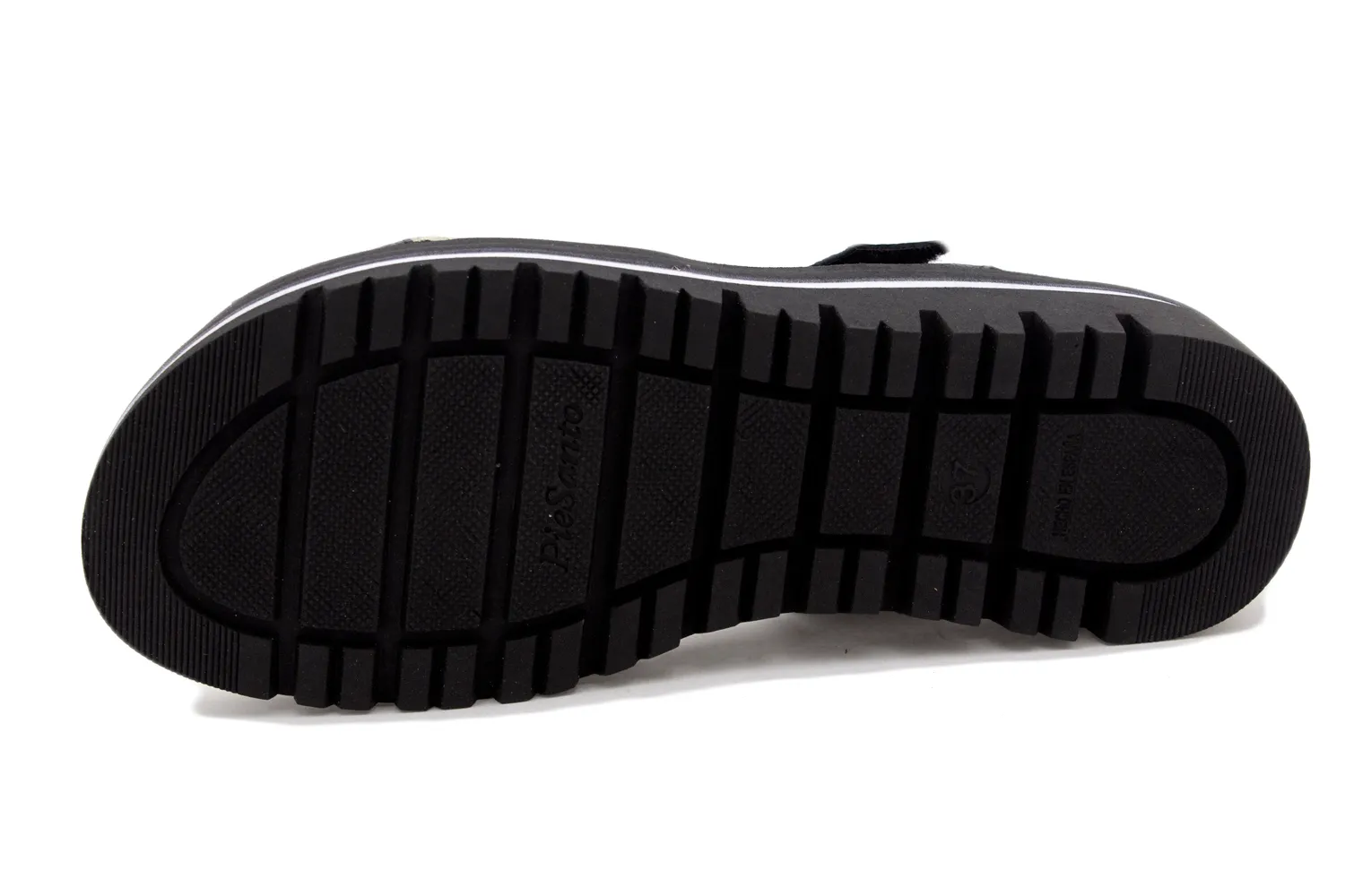 Removable Insole Sandal Black Leather