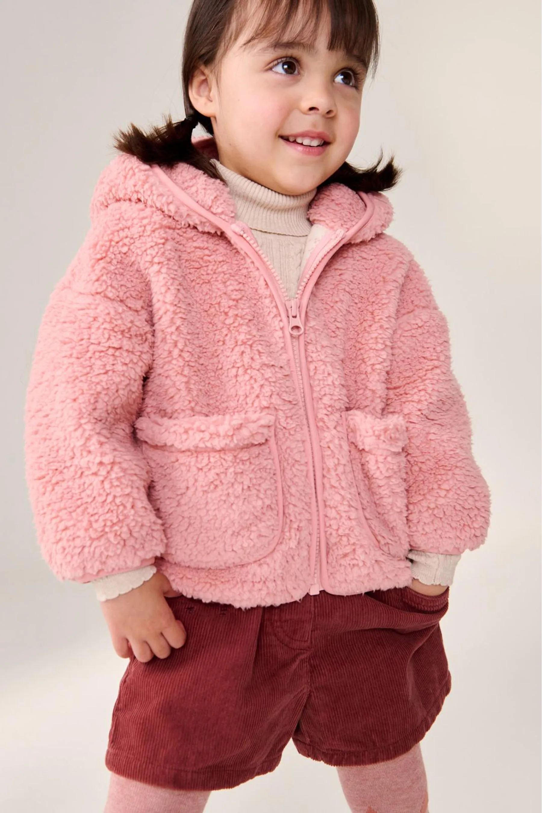 ROSA  HOODED ZIP FLEECE JACKET (3MTHS7YRS)