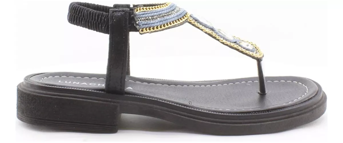 Sandalias Bajas Brillos Dama Mujer Ojotas 06 Comodas Carg