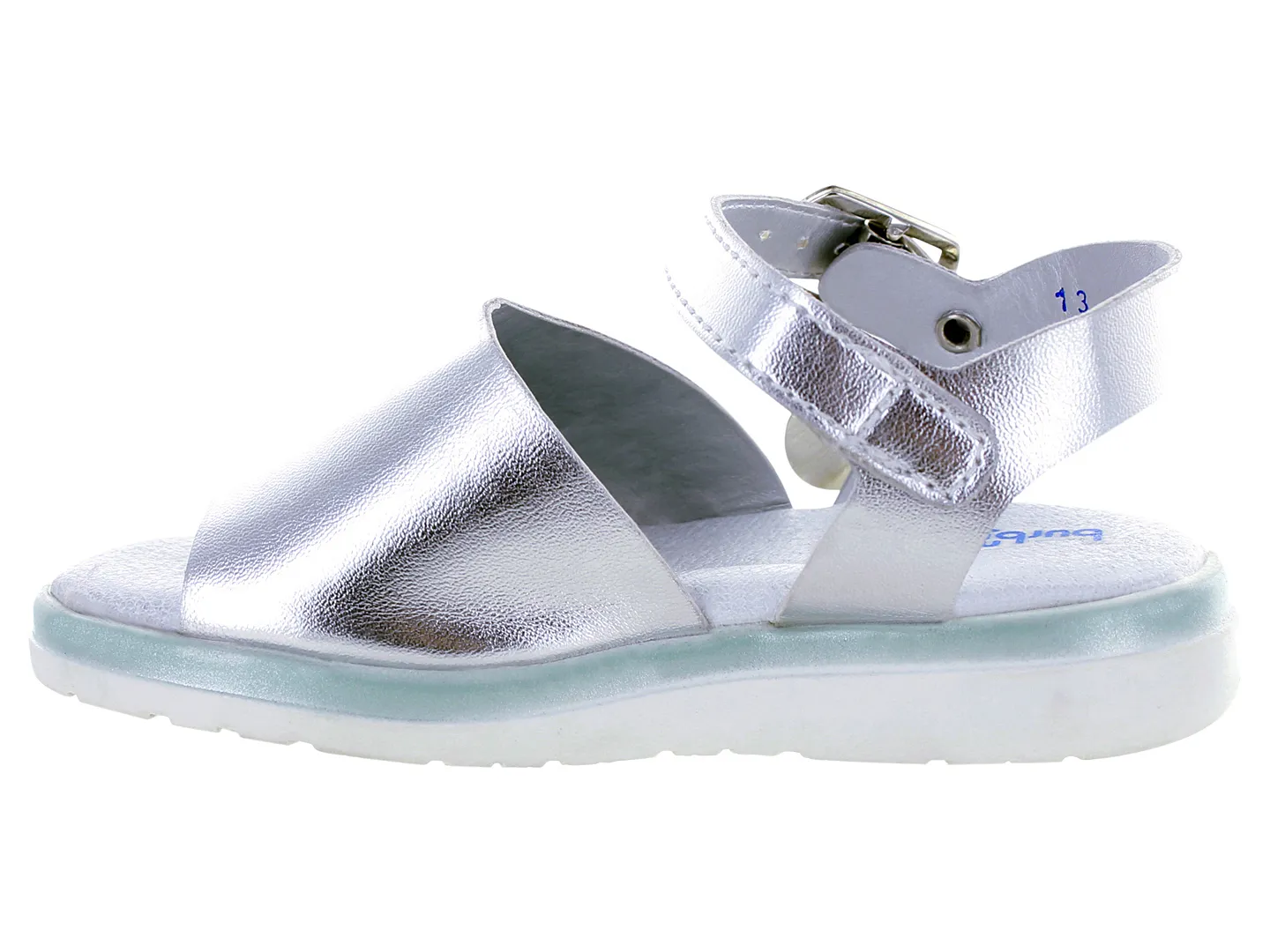SANDALIAS MINIBURBUJAS 14205 PLATA PARA NIñA