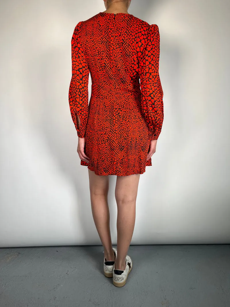 SINGOLARE Vestido Red Hearts