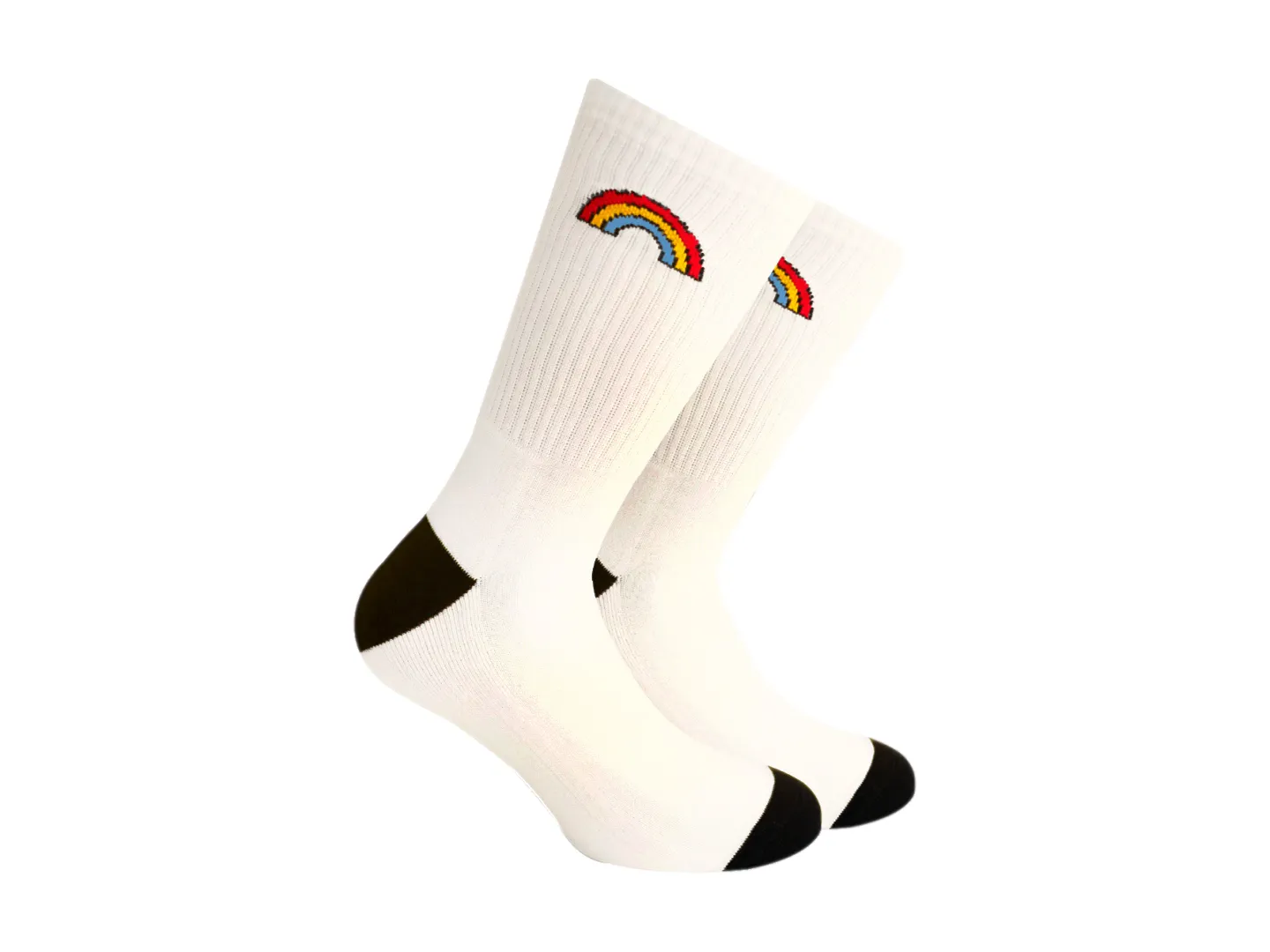 Skunk Socks Sku 127 Blanco Arcoiris Retro 10          (100)