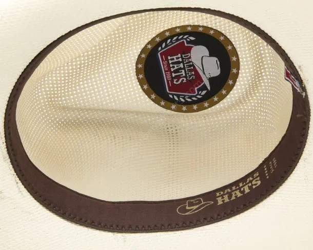 Sombrero cowgirl para chica copa calada y cinta detalles azul turquesa
