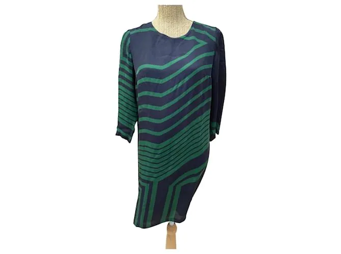 Stella Mc Cartney Vestidos Verde Azul marino 