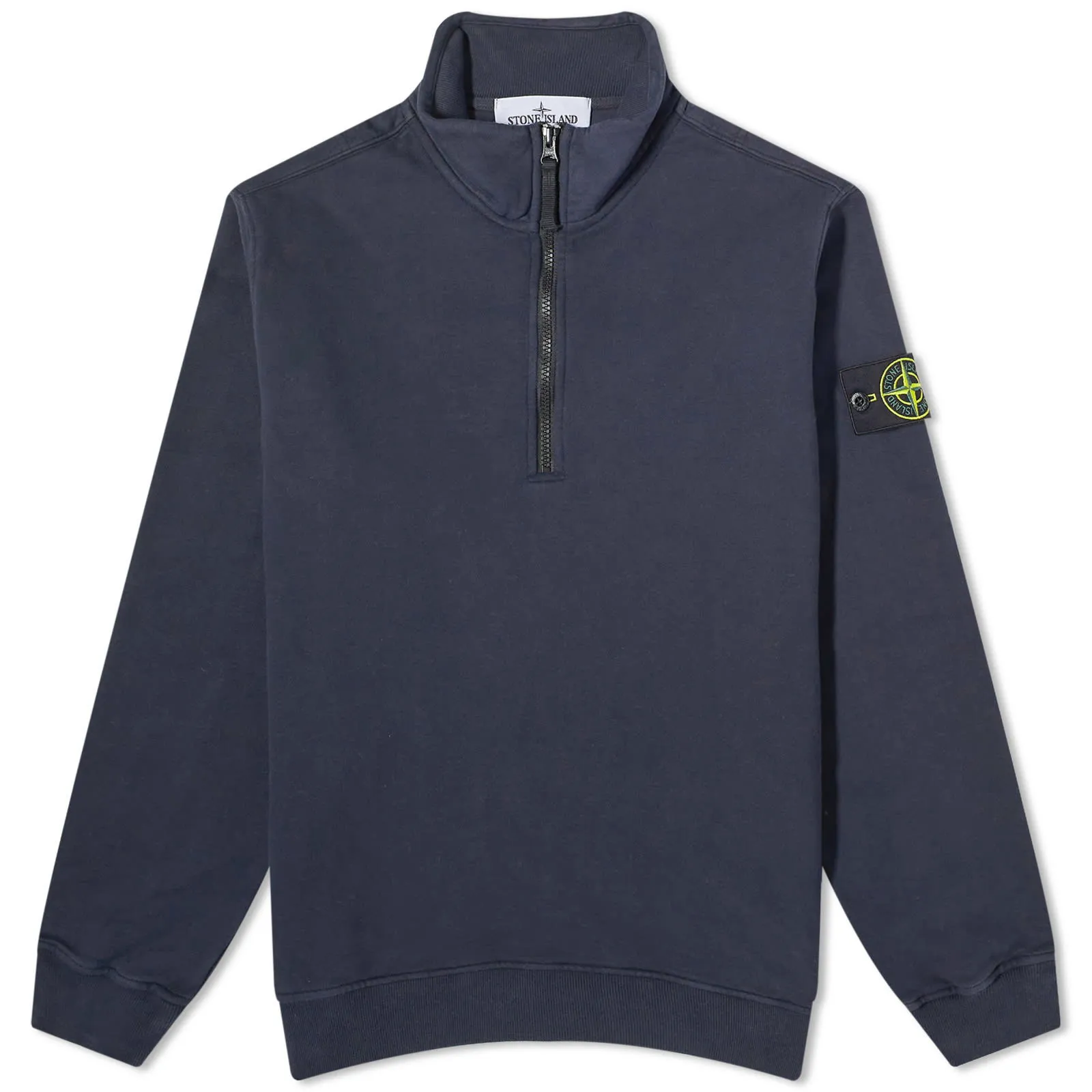 Stone Island Garment Dyed Half Zip Crewneck