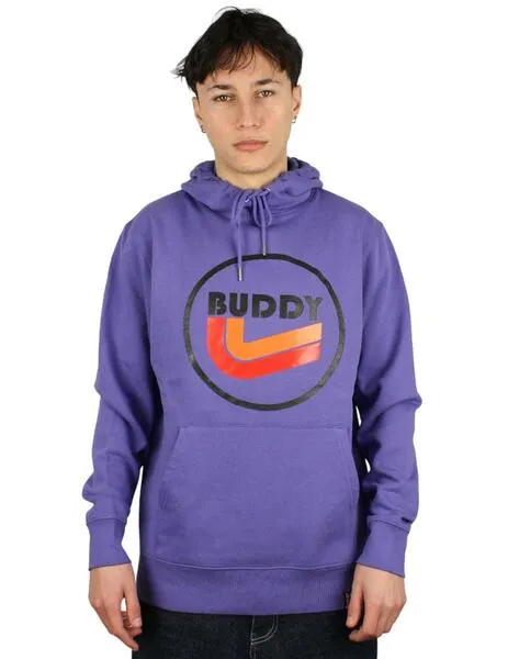 Sudadera Buddy Clean Hoodie morada