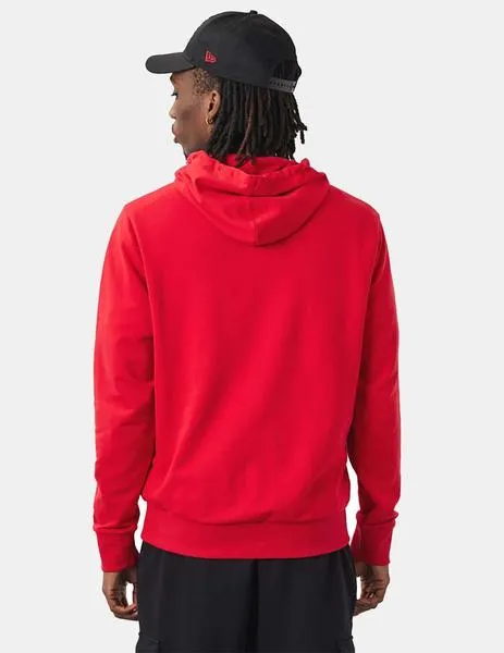 SUDADERA CAPUCHA FOIL PRINT CHICAGO BULLS  FIRE RED