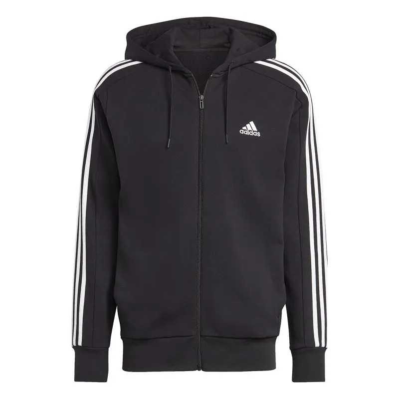 SUDADERA CON CAPUCHA ADIDAS ESSENTIALS FRENCH TERRY 3STRIPES FULLZIP