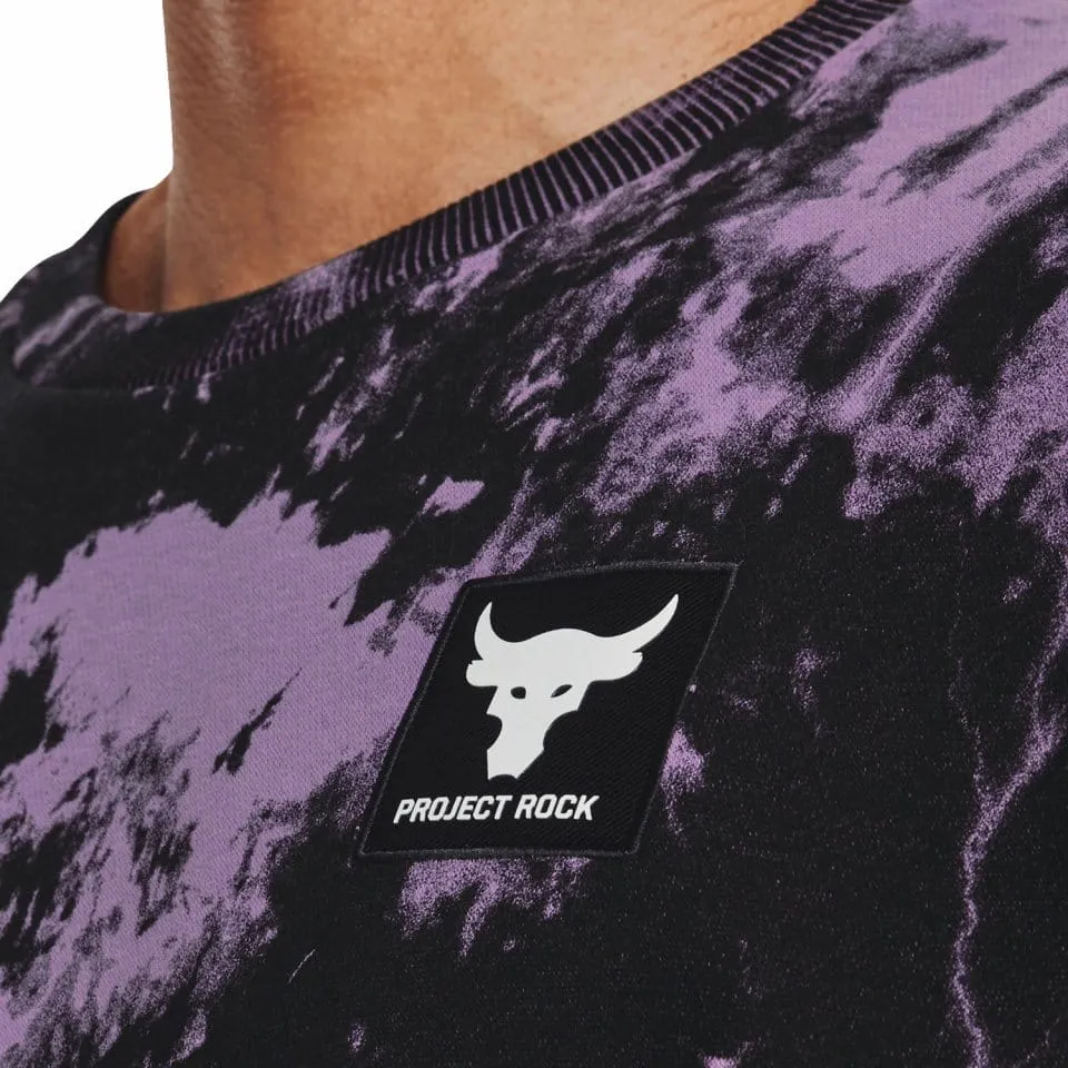 Sudadera Under Armour Project Rock Rival Fleece Disrupt Printed Crew