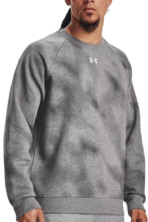 SUDADERA UNDER ARMOUR UA RIVAL FLEECE PRINTED CREWGRY