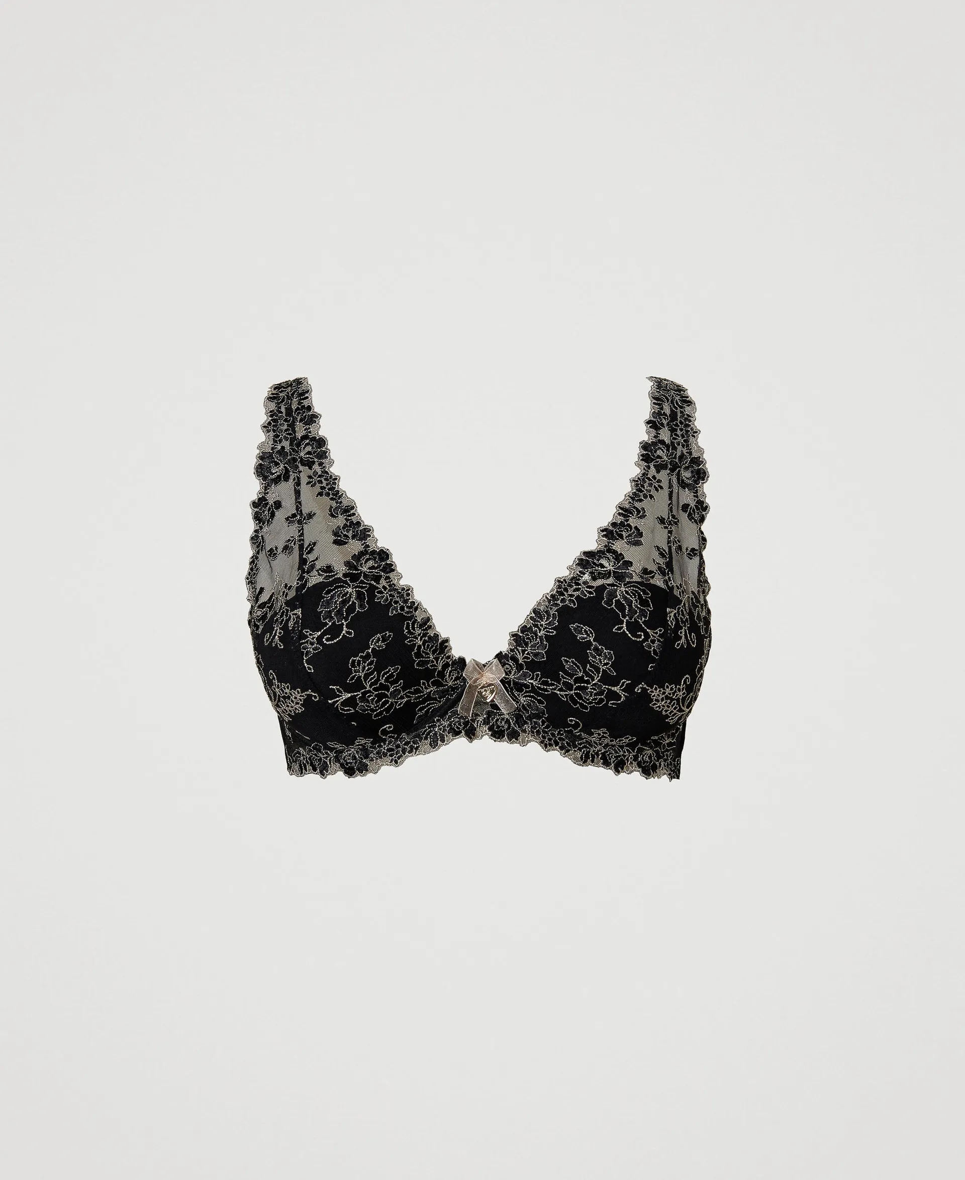Sujetador bralette de tul bordado