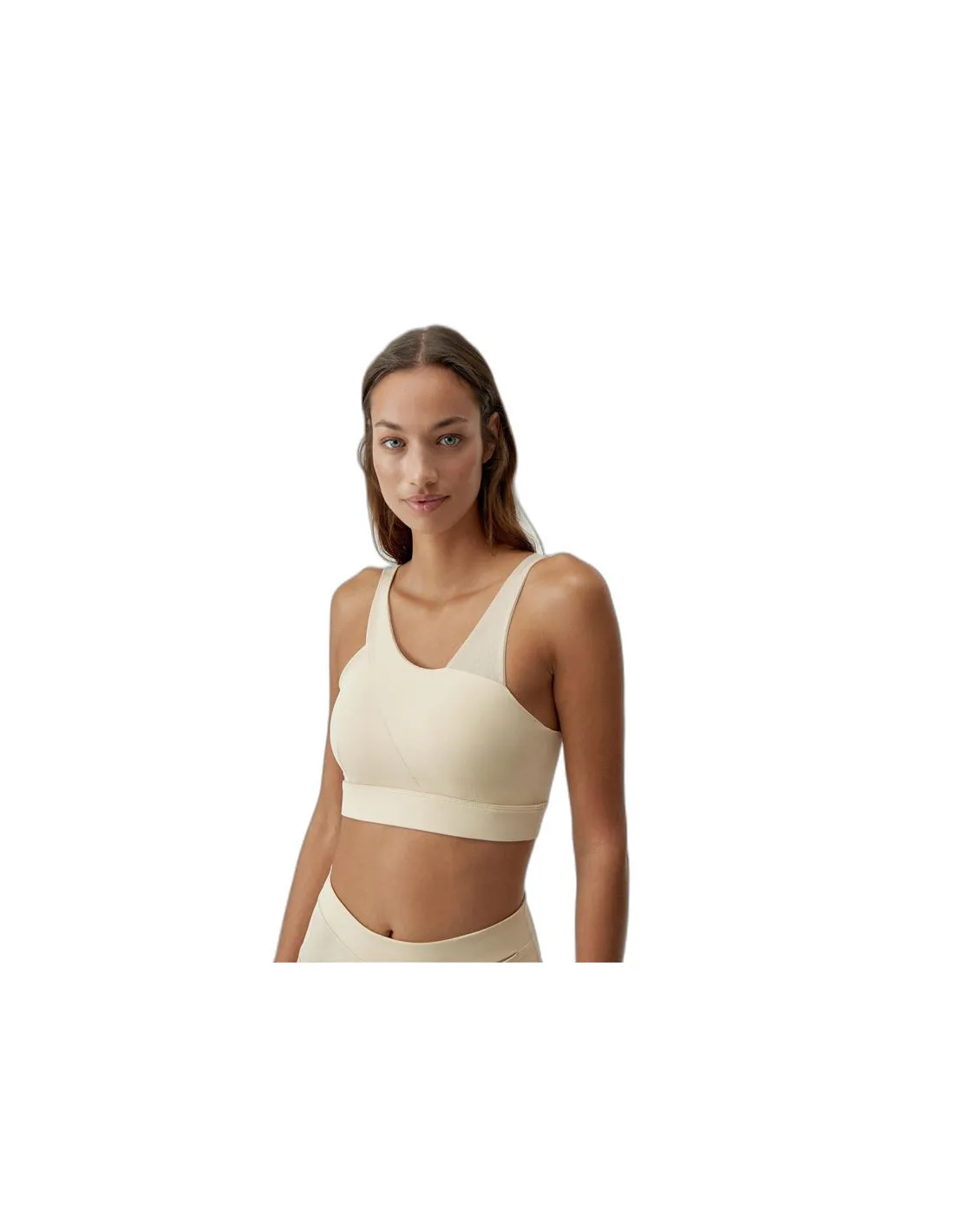 Sujetador deportivo Born Living Yoga Jin Oat Milk Mujer