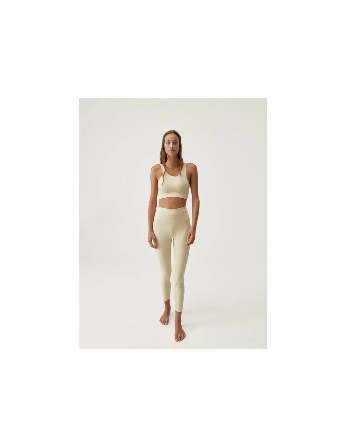 Sujetador deportivo Born Living Yoga Jin Oat Milk Mujer