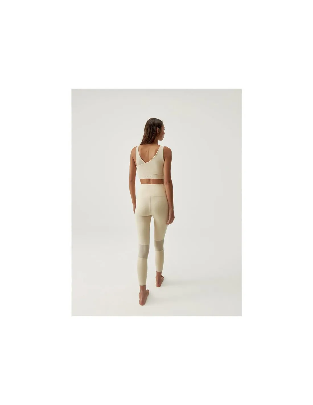 Sujetador deportivo Born Living Yoga Jin Oat Milk Mujer