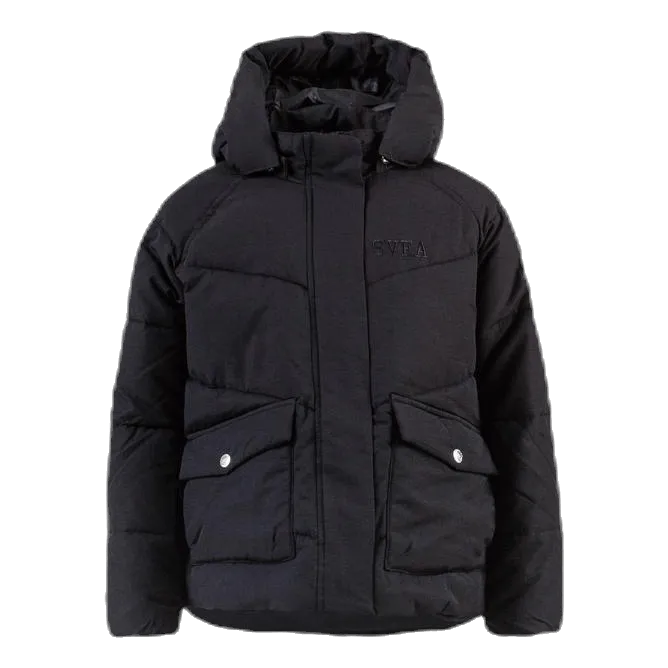 Svea Short Padded Junior Jacket Black