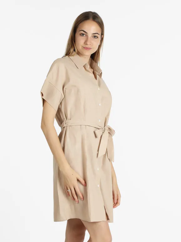 Sweet Miss Vestido camisero de algodón de manga corta