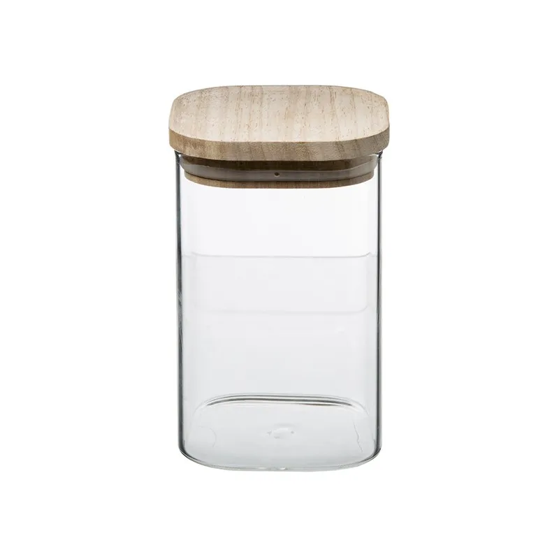 Tarros De Cristal Apilables Con Tapa (3un)