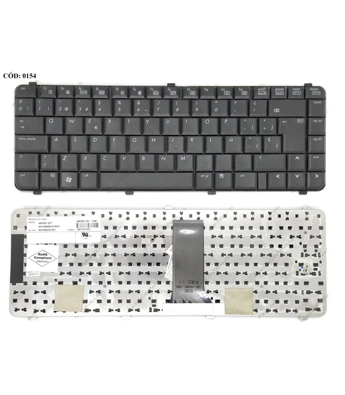 TECLADO HP COMPAQ 515 511 510 516 610 615 CQ510 CQ610 6730S 6735S SERIES 537583071 BK SP ORIG.