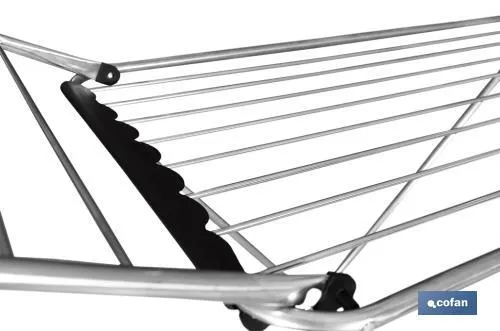 Tendedero de Suelo | Con Alas Plegables | Fabricado en Acero Inoxidable y Polipropileno