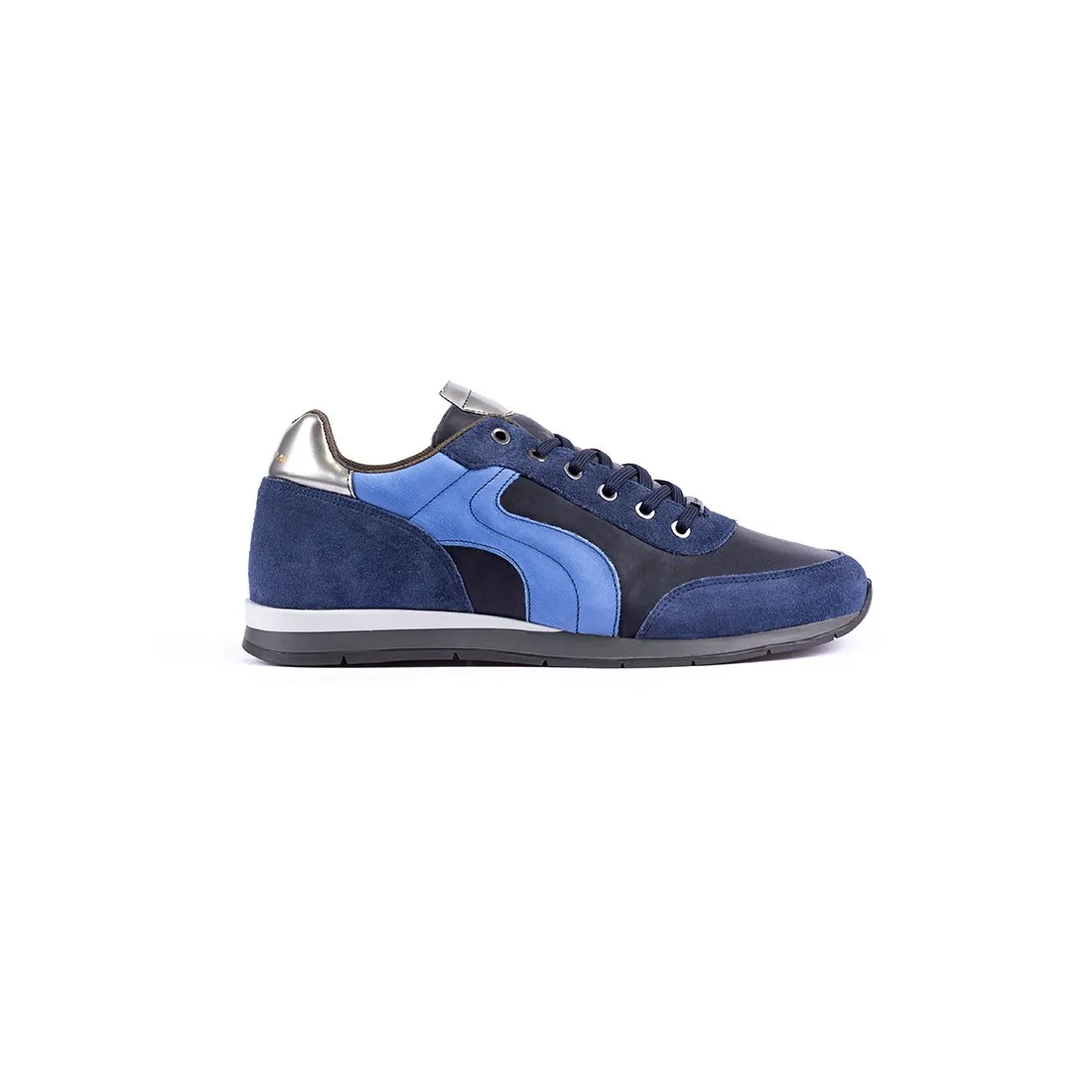 TENIS PARA HOMBRE EN CUERO  AMBITIOUS  AZUL  DE8215AM.11
