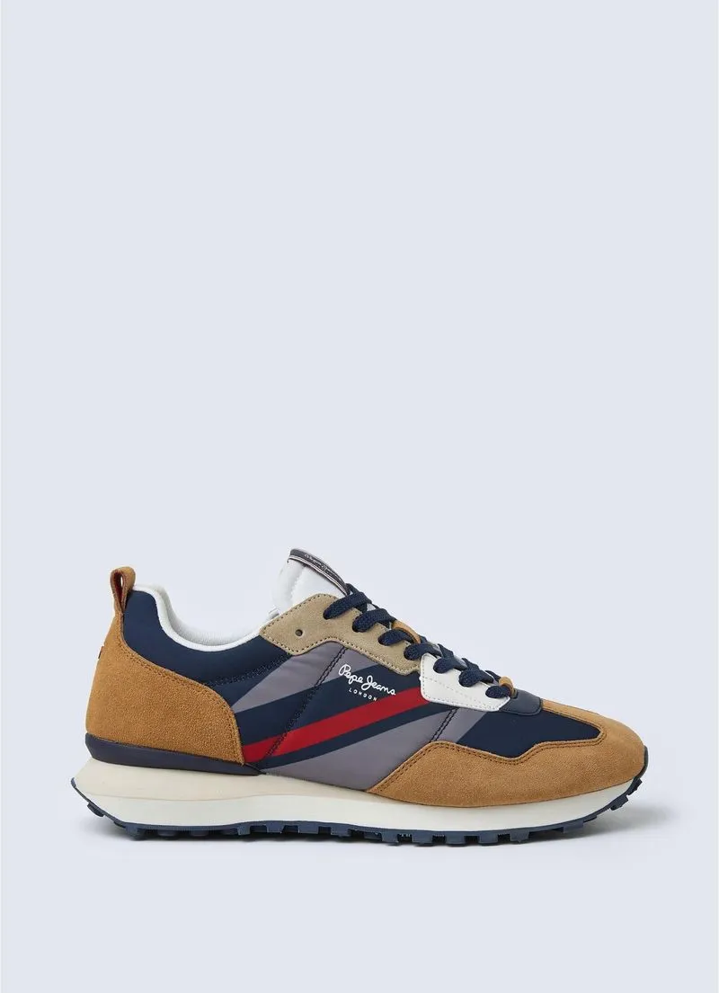Tenis Pepe Jeans Foster Man Print Color Marron Para Hombre