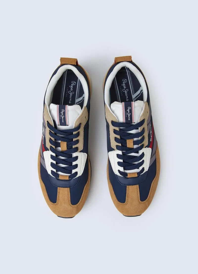 Tenis Pepe Jeans Foster Man Print Color Marron Para Hombre