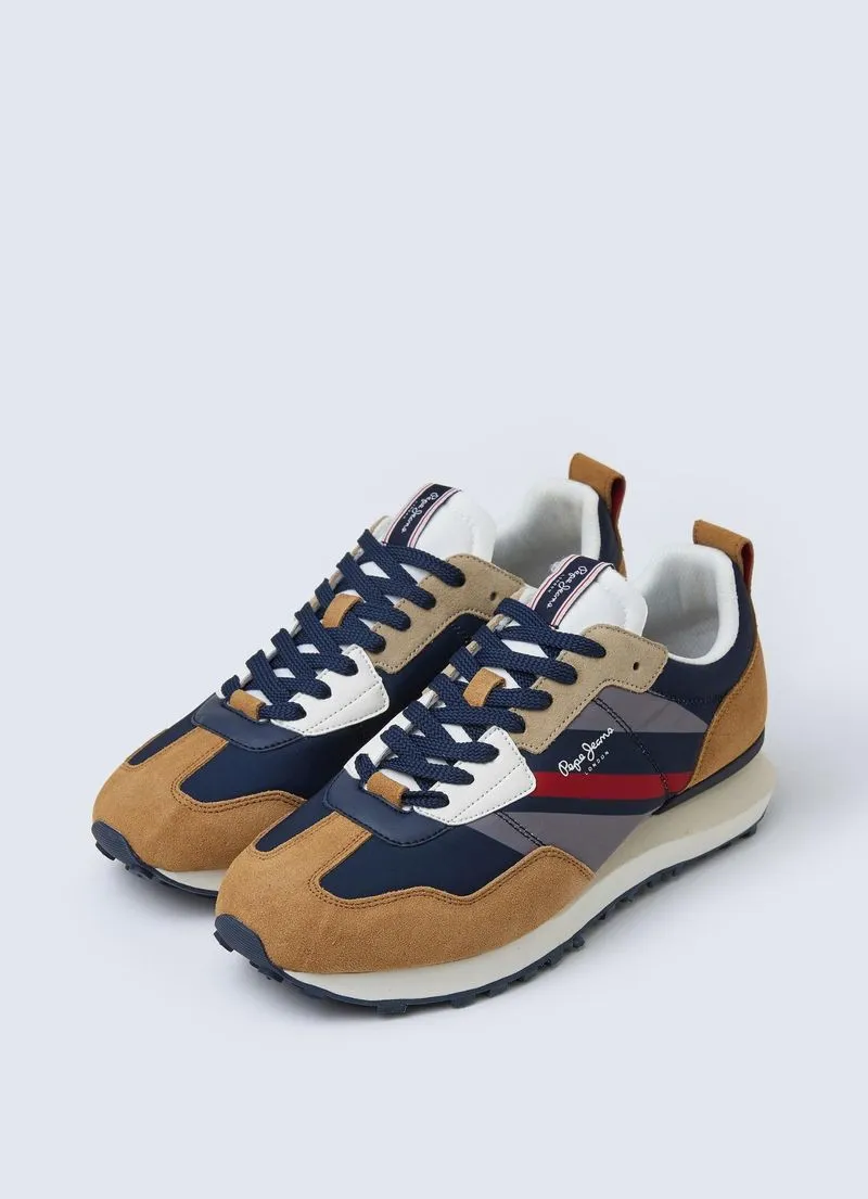 Tenis Pepe Jeans Foster Man Print Color Marron Para Hombre