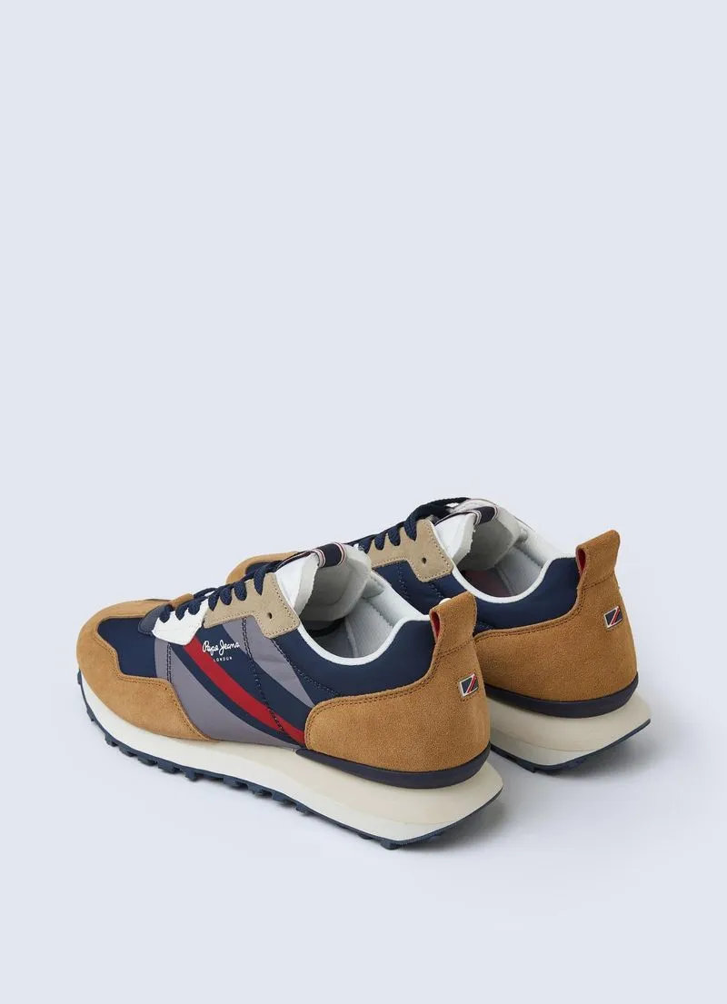 Tenis Pepe Jeans Foster Man Print Color Marron Para Hombre