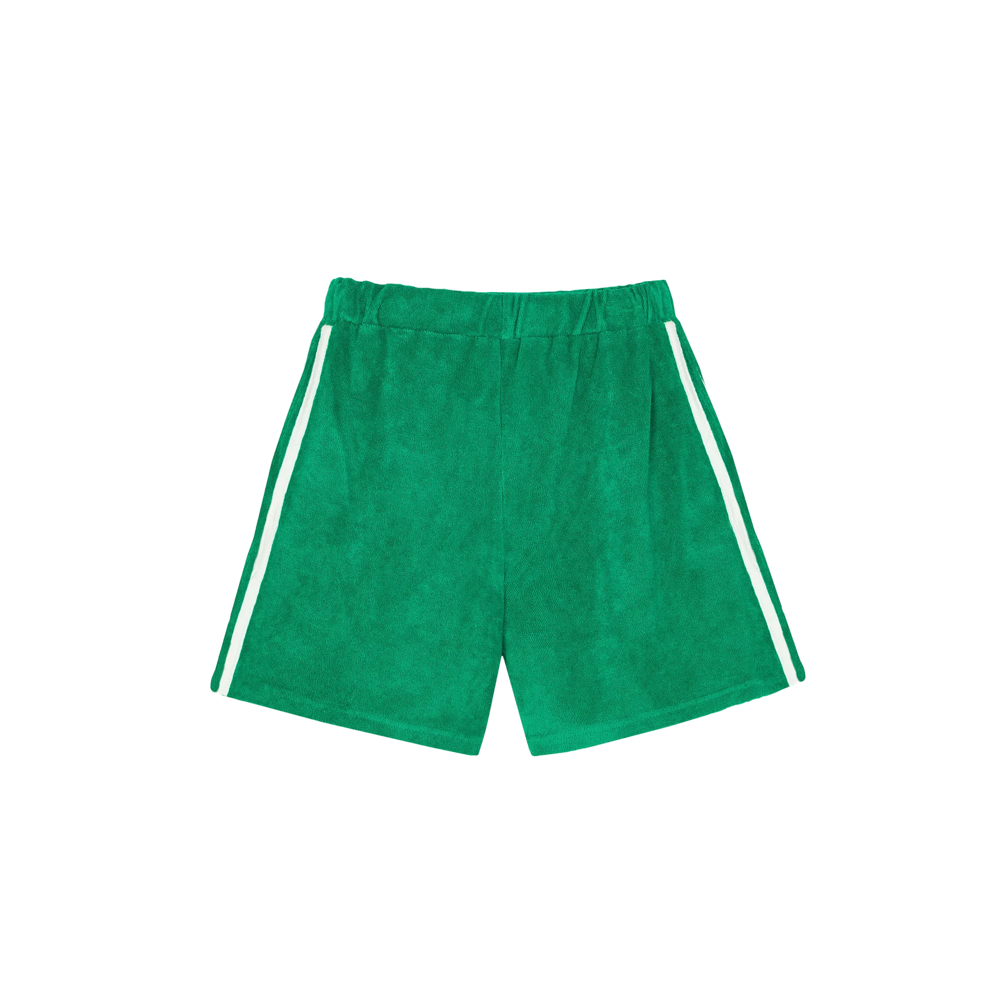 THE CAMPAMENTO Short de felpa de algodón en verde