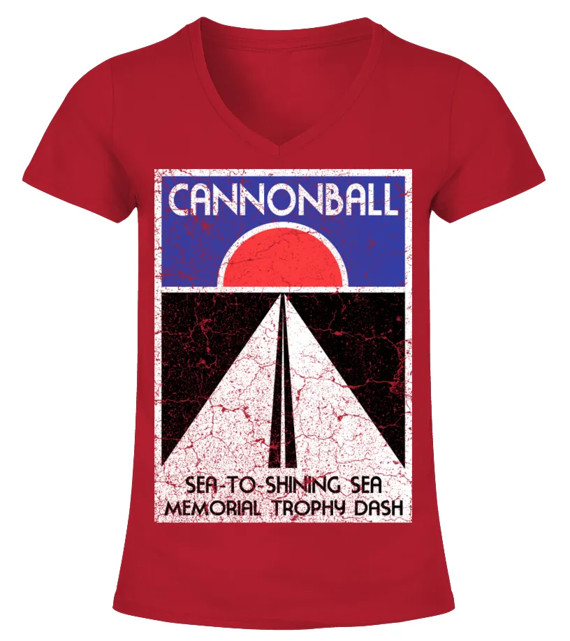The Cannonball Run RD (9) Camiseta cuello pico Mujer