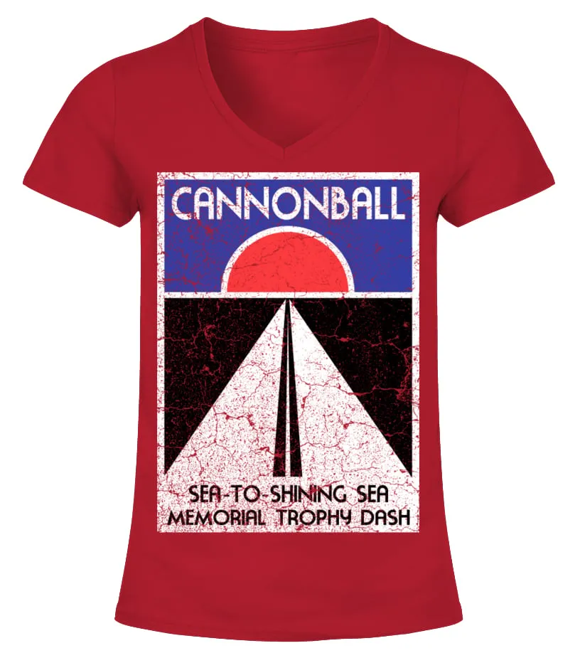 The Cannonball Run RD (9) Camiseta cuello pico Mujer
