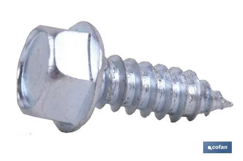 Tornillo Roscachapa Cabeza Hexagonal con Arandela Estampada Zincado